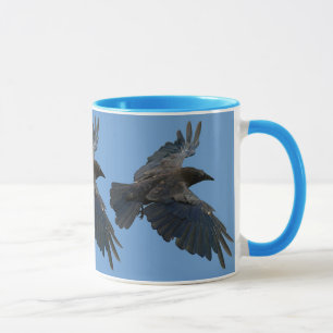 Raven in Flight Wildlife Lover Tasse