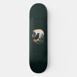 Raven in the Emerald Garden Skateboard