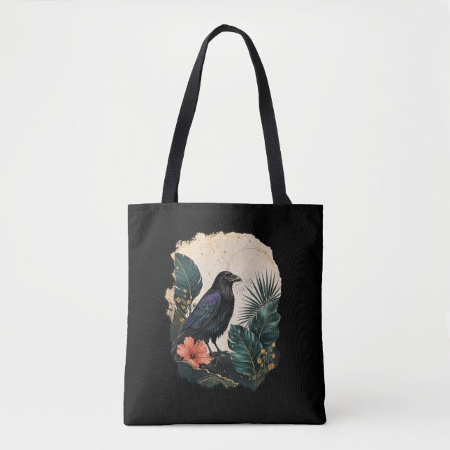 Raven in the Emerald Garden Tasche (Vorderseite)