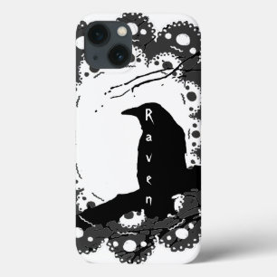 Raven Lace Name B & W & grau Goth Case-Mate iPhone Hülle