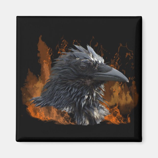 Raven Magnets Magnet (Vorne)