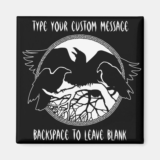 Raven Magnets RavenPersonalized Kühlschrankmagnet  (Vorne)