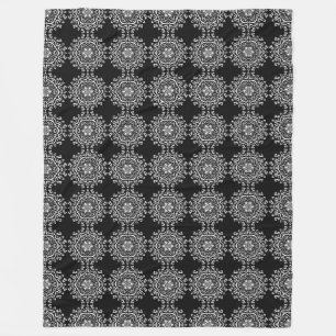 Raven Mandala Fleecedecke