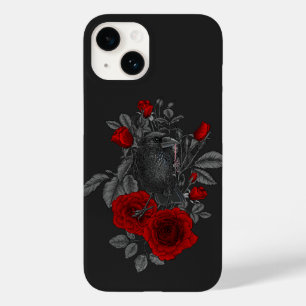 Raven mit Schlüssel und Rose Case-Mate iPhone 14 Hülle