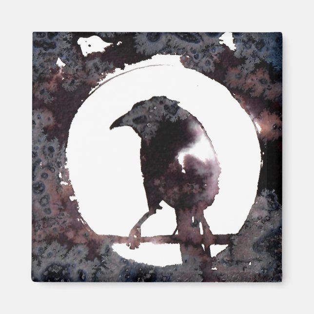 Raven Moon Magnet (Vorne)