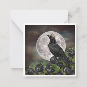 Raven Moon notecard Mitteilungskarte