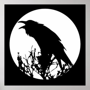 Raven Moon Poster