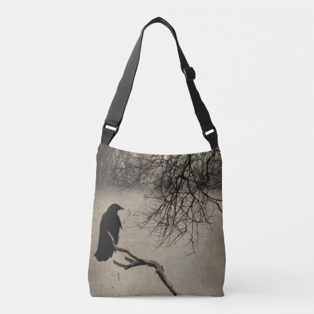 Raven Nature Tragetaschen Mit Langen Trägern (Vorderseite)