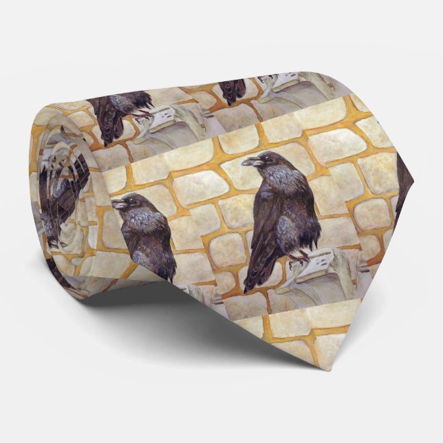 Raven Neck Tie Krawatte (Gerollt)