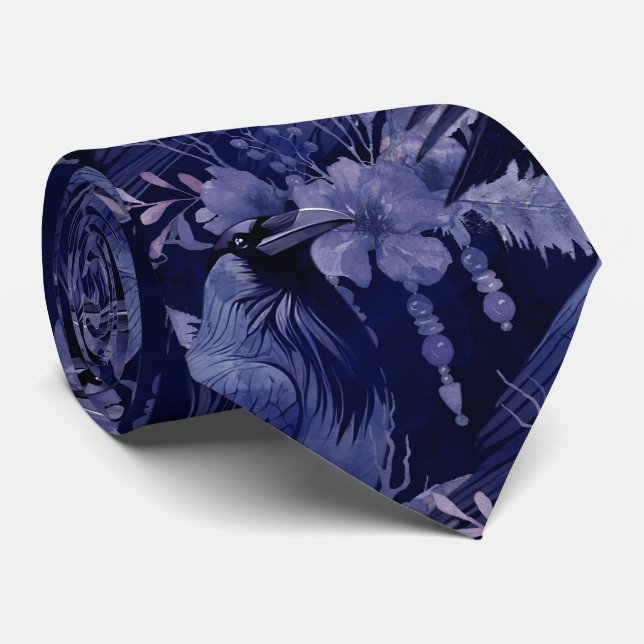 Raven Neck Tie Krawatte (Gerollt)