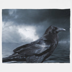 Raven noir sur la couverture d'ouatine