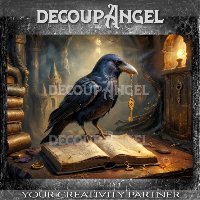 Raven of the Golden Key Decoupage Seidenpapier (Von Creator hochgeladen)