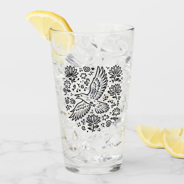 Raven of Transformation Glas (Vorderseite Ice)