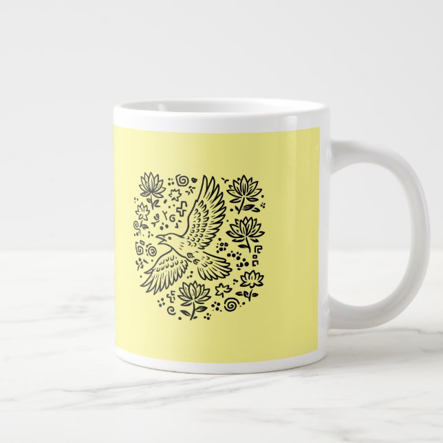 Raven of Transformation Jumbo-Tasse (Rechts)