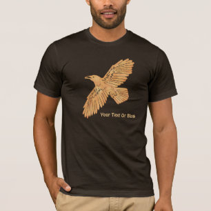 Raven on Brown T-Shirt