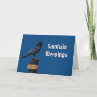 Raven or Crow and Books Samhain