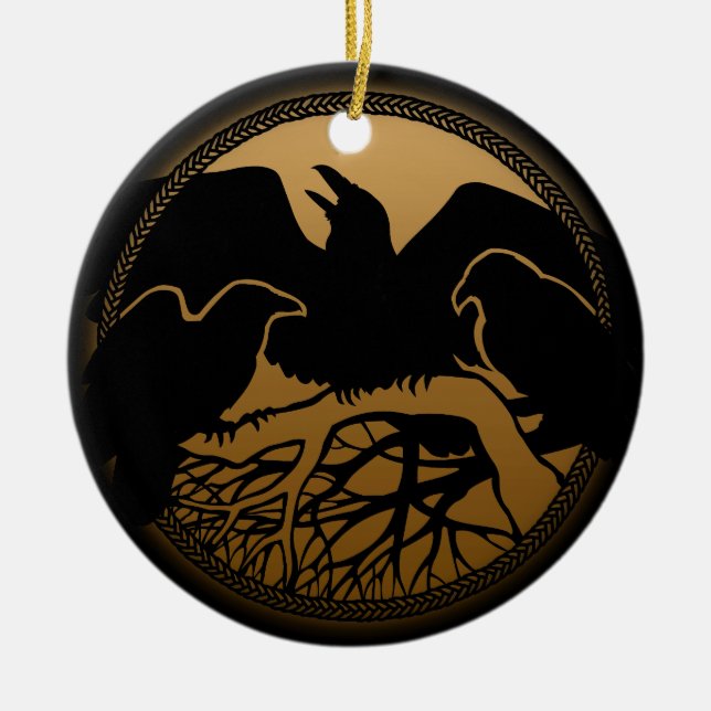 Raven Ornament Personnalisé Raven Décoration Cadea (Devant)