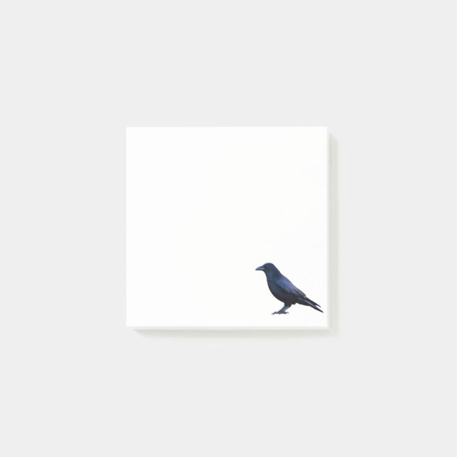 Raven Post It Notes / weiß Post-it Klebezettel (Vorderseite)