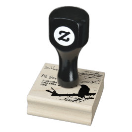 Raven Rücksendeadresse Briefmarke Gummistempel