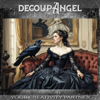 Raven’s Guest Decoupage Seidenpapier