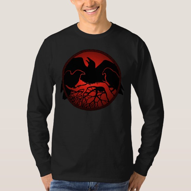 Raven-Shirts, Raben- und Rosenvögel Shirts (Vorderseite)