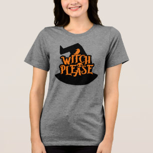 Raven & Skull Coole Halloween bitte Tri-Blend Shirt