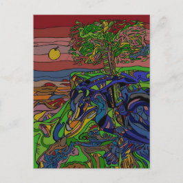 Raven Tree Postkarte