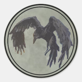Raven Umschlag Aufkleber