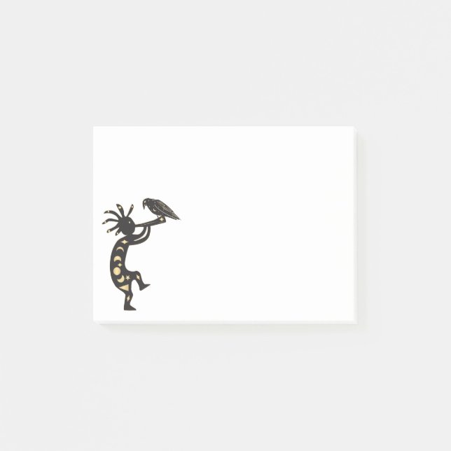 Raven und Kokopelli Post-it Klebezettel (Vorderseite)