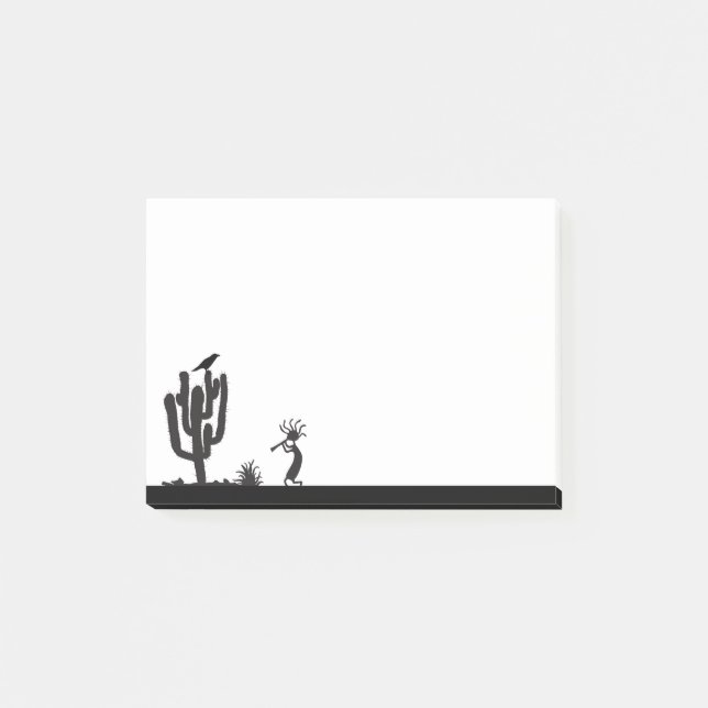 Raven und Kokopelli Post-it Klebezettel (Vorderseite)