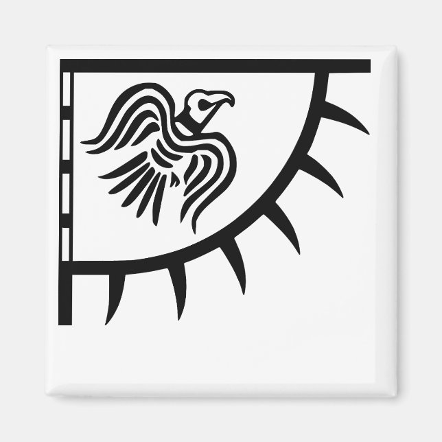 Raven Viking Banner Magnet (Vorne)