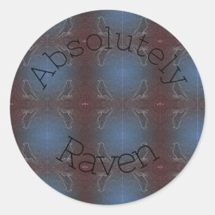 Raven von Moonlight Runder Aufkleber