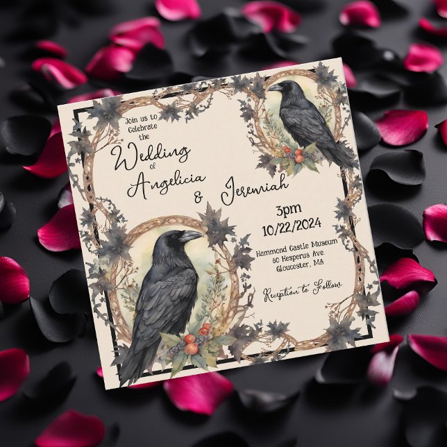 Raven Wedding Einladung (Von Creator hochgeladen)