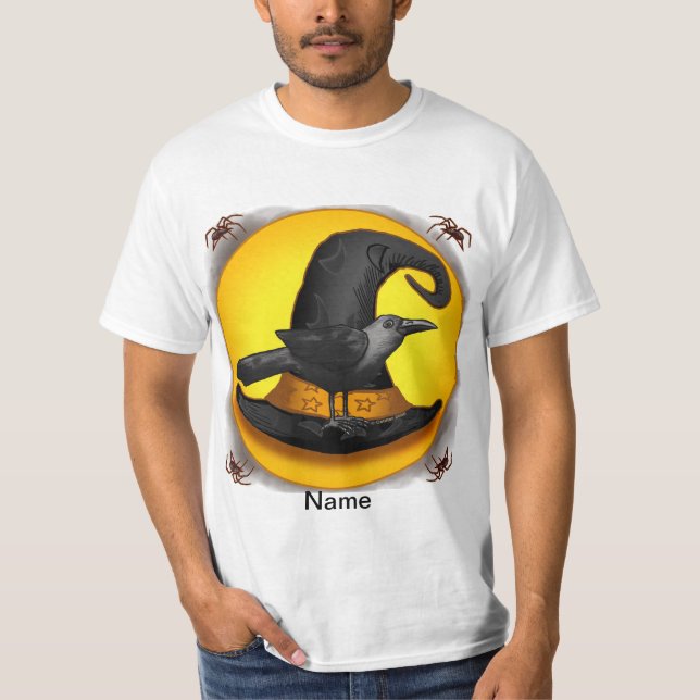 Raven Witch Hat T - Shirt (Vorderseite)