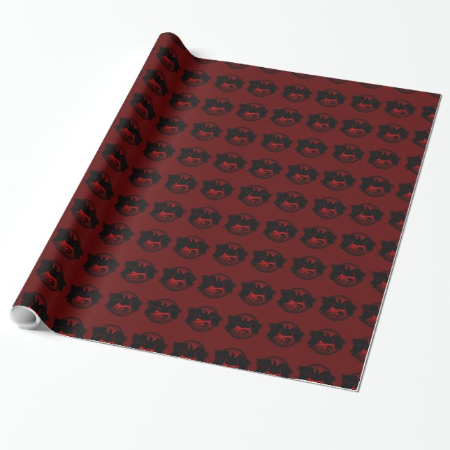 Raven Wrapping Paper Birds Wildlife Raven Paper Geschenkpapier (Ungerollt)