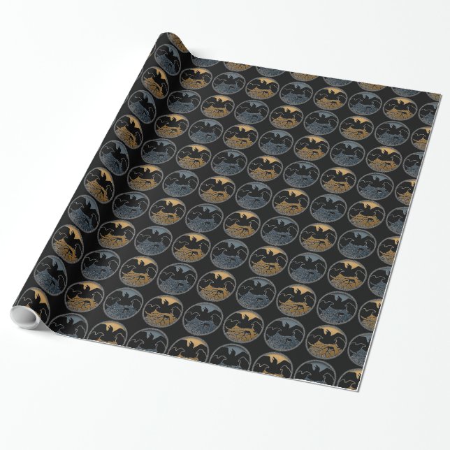 Raven Wrapping Paper Spirit Animal Rap Paper Geschenkpapier (Ungerollt)