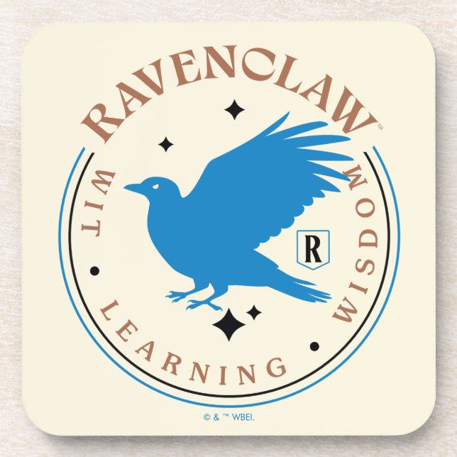 RAVENCLAW™ Blue Eagle House Pride Abzeichen Getränkeuntersetzer (Vorderseite)