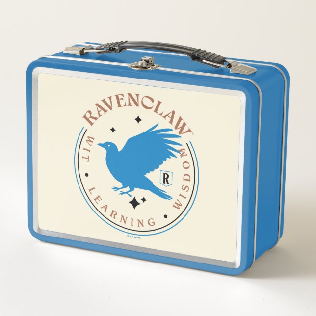 RAVENCLAW™ Blue Eagle House Pride Abzeichen Metall Brotdose (Vorderseite)
