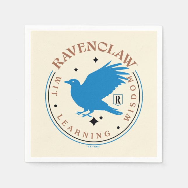 RAVENCLAW™ Blue Eagle House Pride Abzeichen Serviette (Vorderseite)