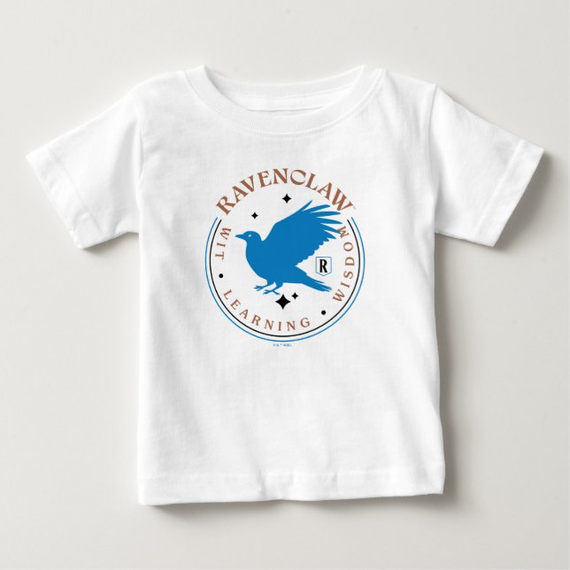 RAVENCLAW™ Blue Eagle House Pride Badge Baby T-shirt (Vorderseite)