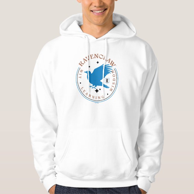 RAVENCLAW™ Blue Eagle House Pride Badge Hoodie (Vorderseite)