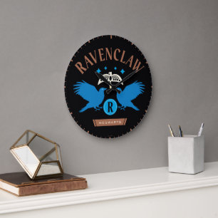 RAVENCLAW™ House Double Eagle Diadem Graphic Große Wanduhr