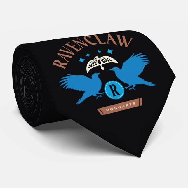 RAVENCLAW™ House Double Eagle Diadem Graphic Krawatte (Gerollt)