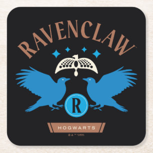 RAVENCLAW™ House Double Eagle Diadem Graphic Rechteckiger Pappuntersetzer