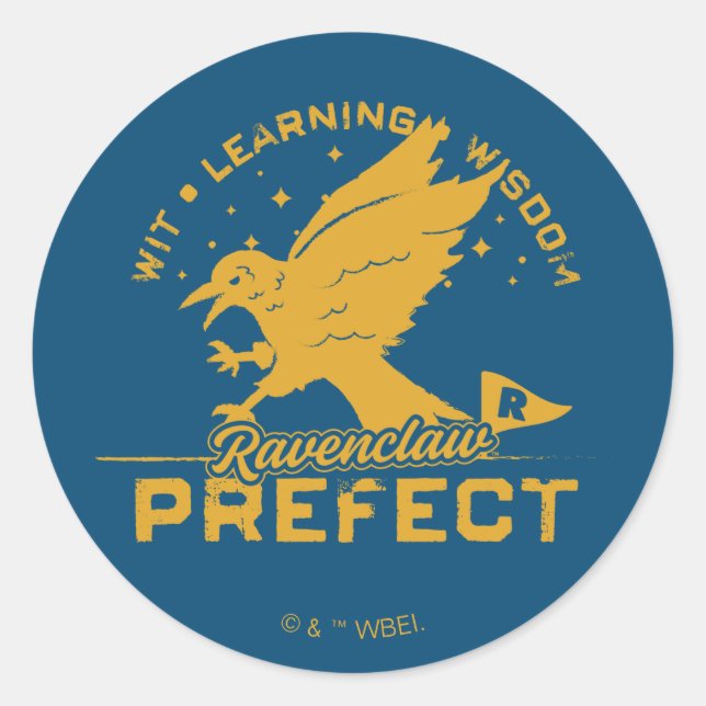 RAVENCLAW™ Präfektes Abzeichen Runder Aufkleber (Vorderseite)