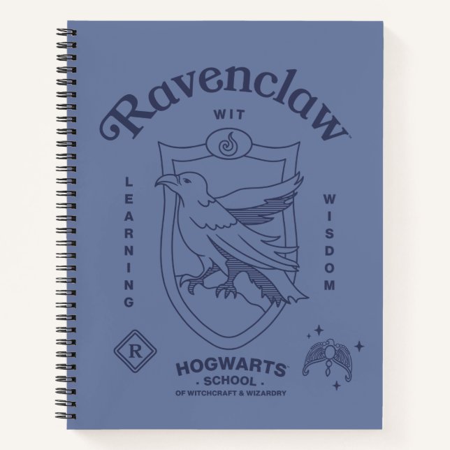 RAVENCLAW™ Wit Learning Wisdom Crest Notizbuch (Vorderseite)