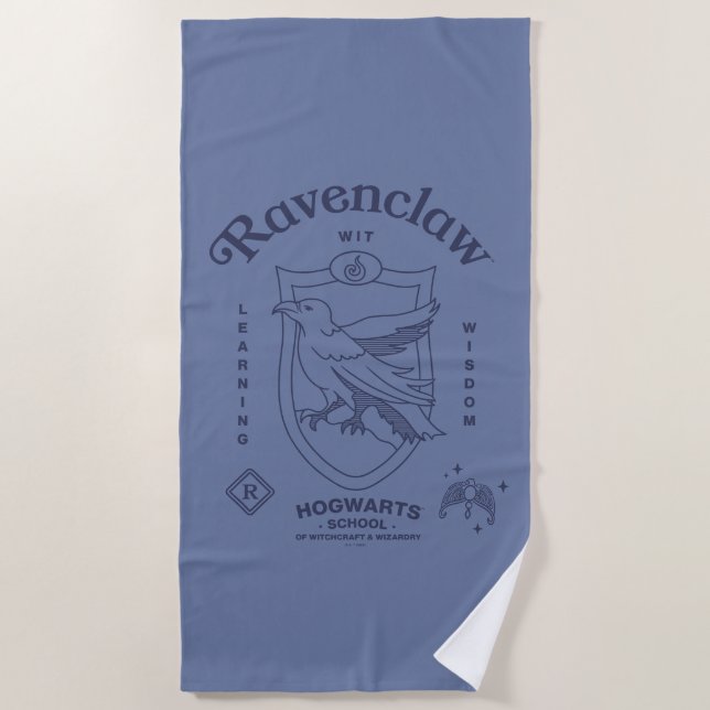 RAVENCLAW™ Wit Learning Wisdom Crest Strandtuch (Vorderseite)