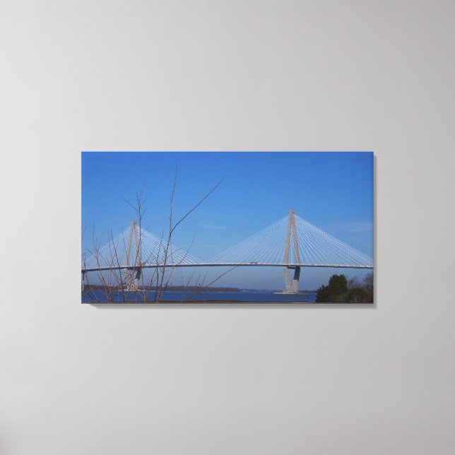 Ravenel Bridge, Charleston, SC Leinwanddruck (Vorderseite)