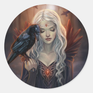 Ravenkin Runder Aufkleber