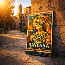 Ravenna Italien Byzantinische Kaiserin Mosaik Post